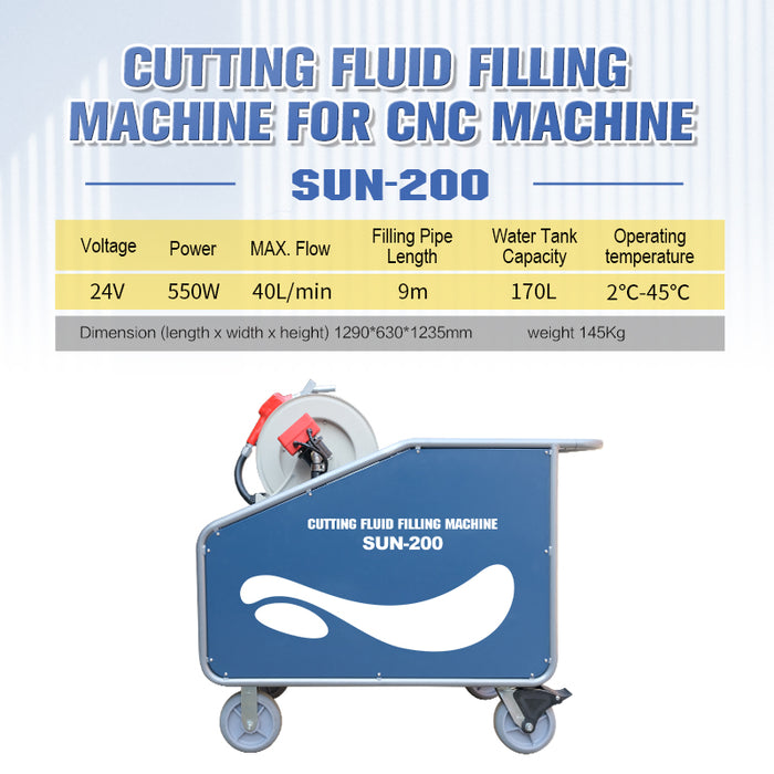 Оборудование для заправки смазочно-охлаждающей жидкости SUN-200 - zacmachinery